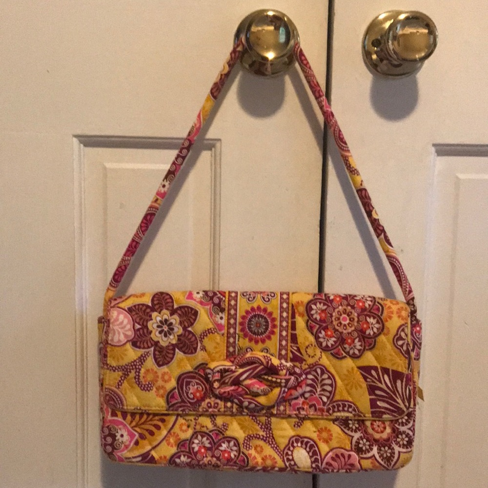 NWOT Vera Bradley Bali Gold Quilted Handbag